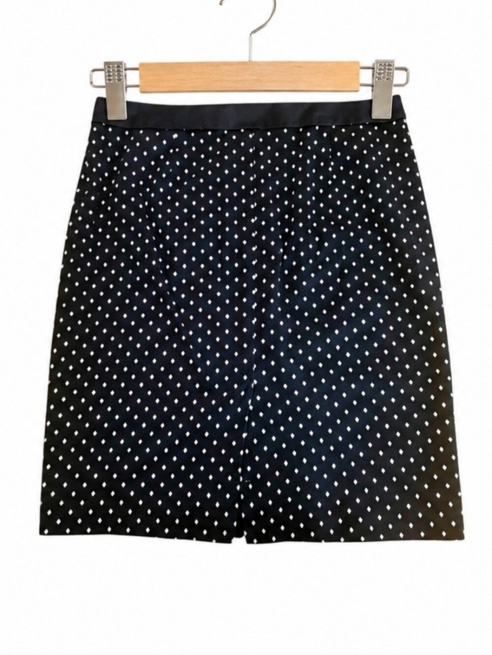 White House Black Market Black & White Diamond Print Skirt – Size 12 - Picture 4 of 8